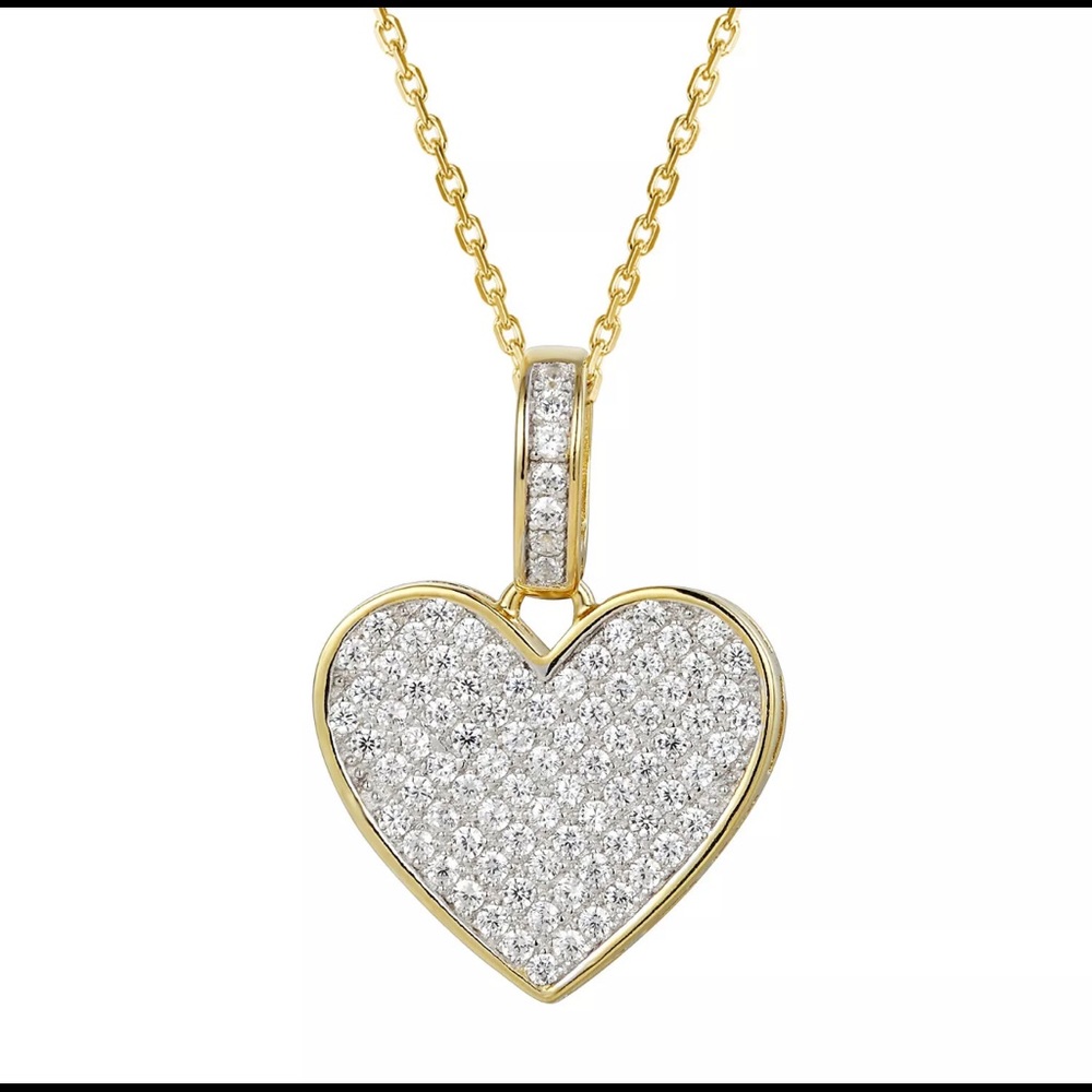 Valentines Gold Heart Necklace
